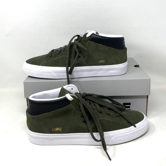 Converse Louie Lopez Pro Shoes Women's Size Suede Khaki Mid Top Casual 171981C - Picture 5 of 11